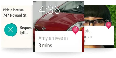 notification application lyft android wear