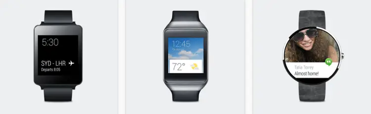 montres qui utilisent android wear