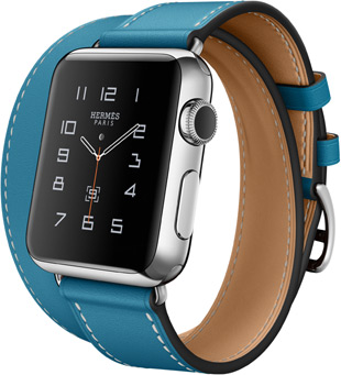 apple watch bracelet hermes double bleu