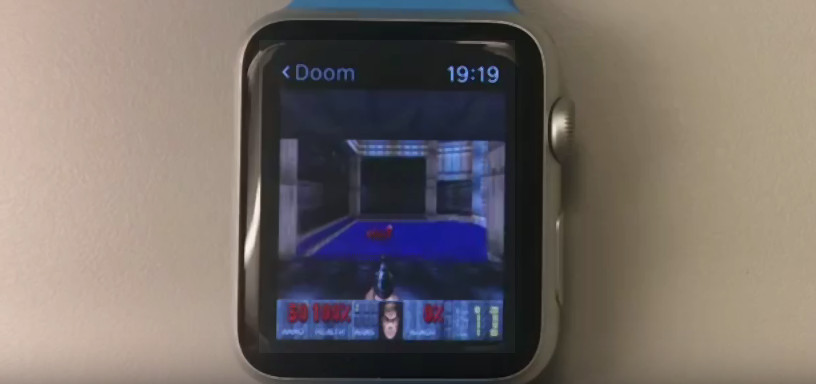 Le jeu doom fonctionnant sur Apple Watch (Watch Os 2)