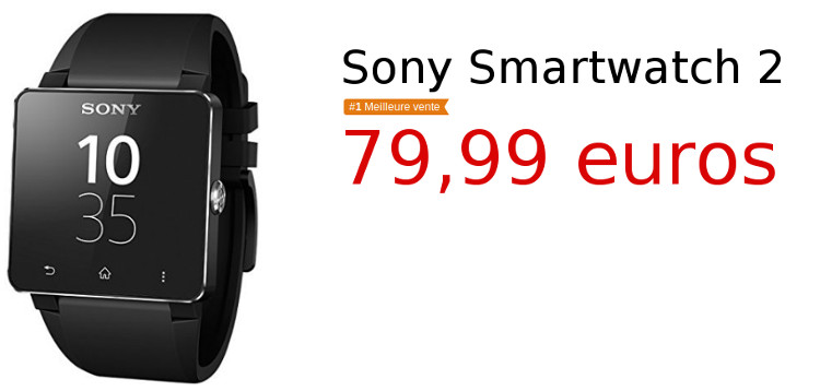 Réduction Smartwatch 2 montre Sony