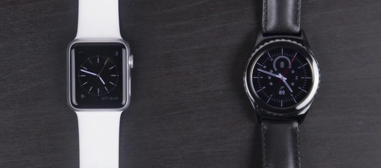 Samsung Gear S2 contre Apple Watch (montres connectées)