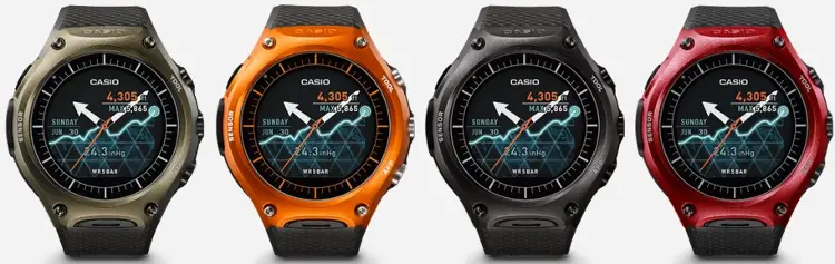 Casio Smart Outdoor Watch WSD-F10 : couleurs disponibles