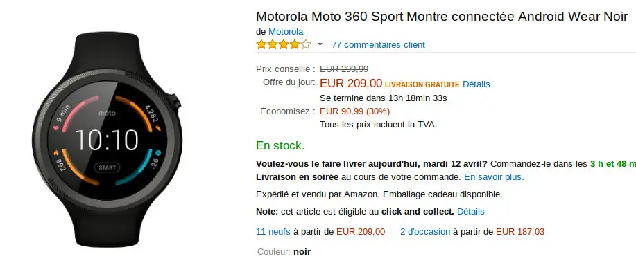 Promo Moto 360 Sport