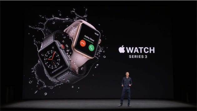 Présentation de l'apple watch series 3