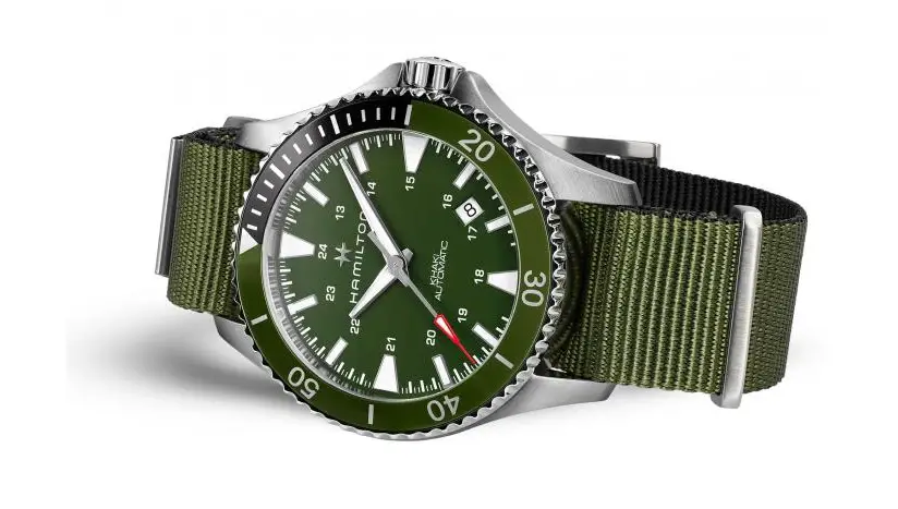 Hamilton Scuba Khaki Automatic montre verte hulk