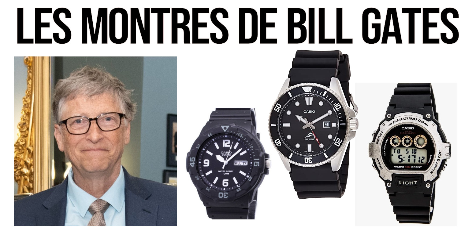 Montres portées par Bill Gates