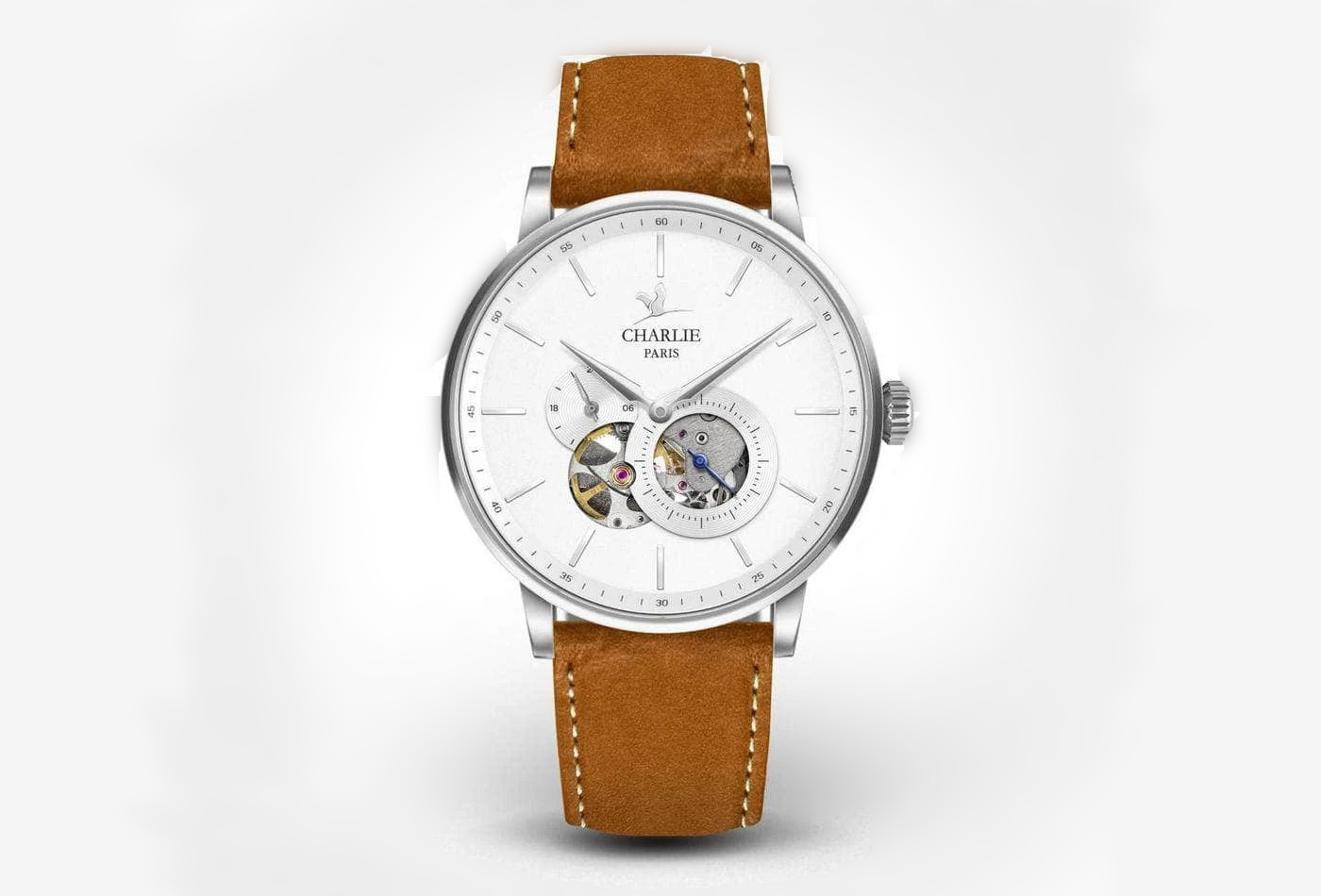 Montre automatique Charlie Paris Initial coeur ouvert