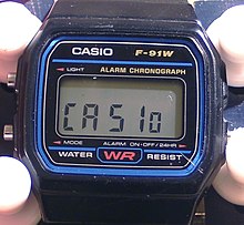 casio f91-w originale message casio