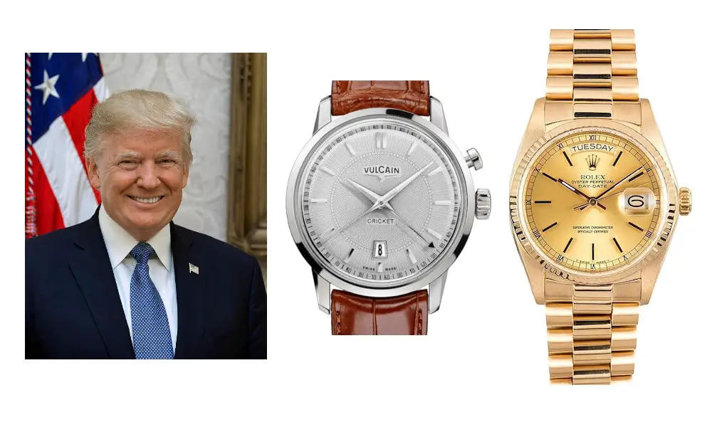 montres du président Donald Trump