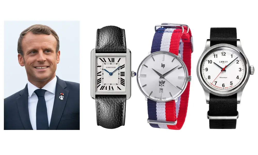 montres du président Emmanuel Macron