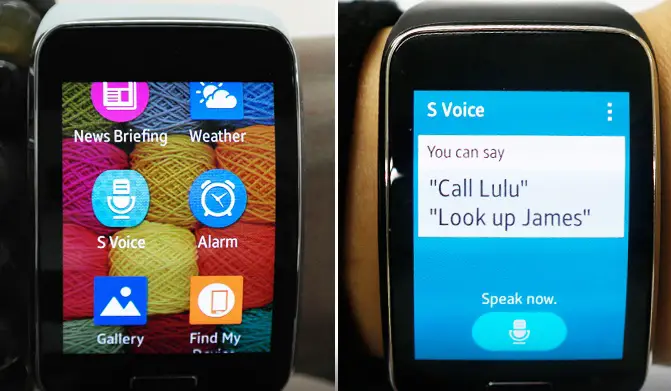 applications montre Samsung Gear S