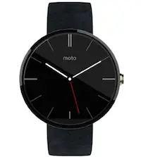 Montre connectée noire Moto 360 de Motorola