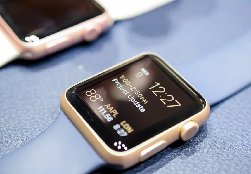 Apple Watch boîtier en or rose