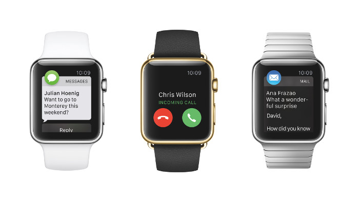 exemples de notifications sur Apple Watch