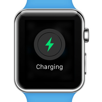icône de chargement de la batterie sur Apple Watch