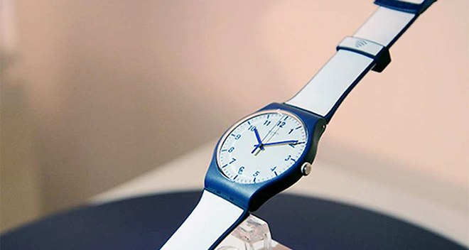 La montre Bellamy de Swatch (paiement sans contact NFC)