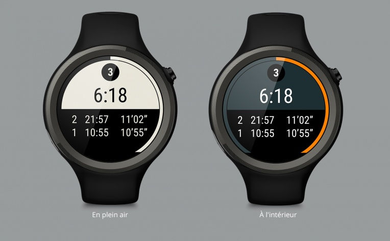 Montre connectée Moto 360 Sport : écran Anylight