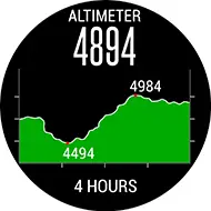 Altimètre sur montre Garmin Quatix 3