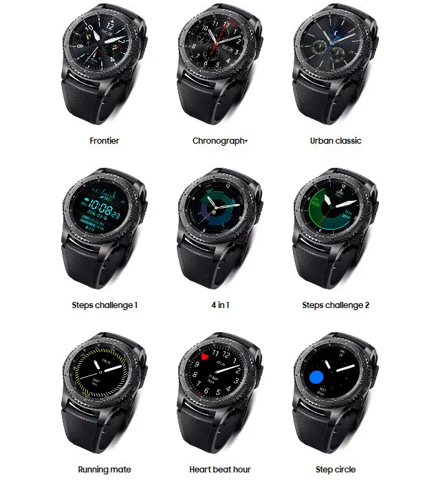 Cadrans Samsung Gear S3