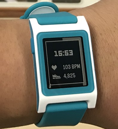 Pebble 4.3 cadran activité physique