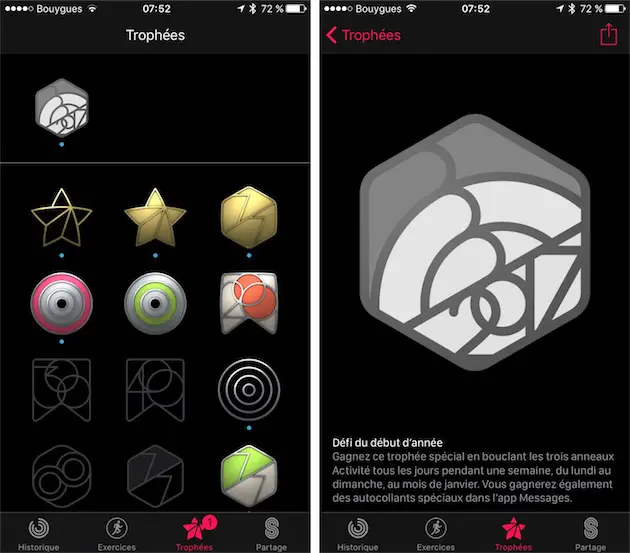trophee activité apple watch janvier 2017