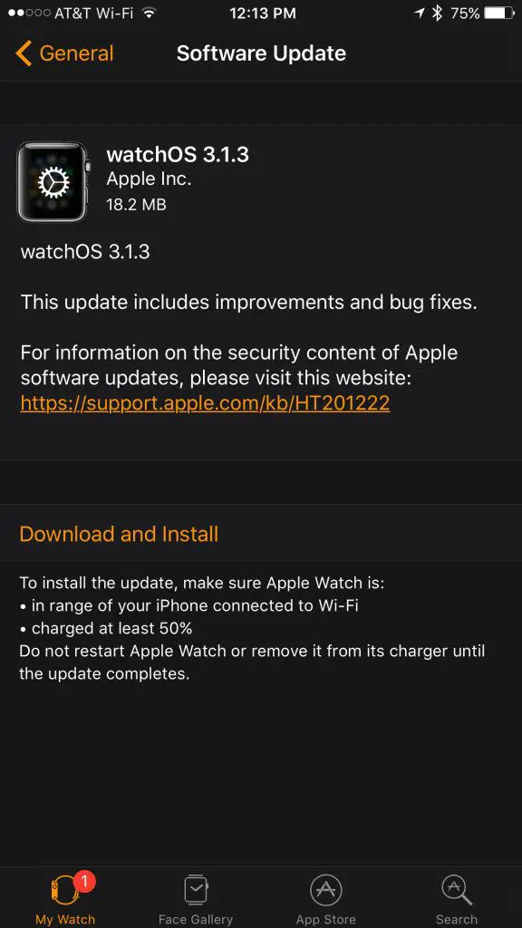 watchos 3.1.3