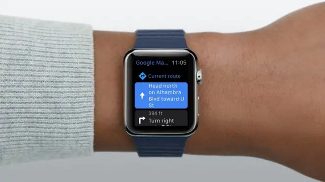 google maps apple watch