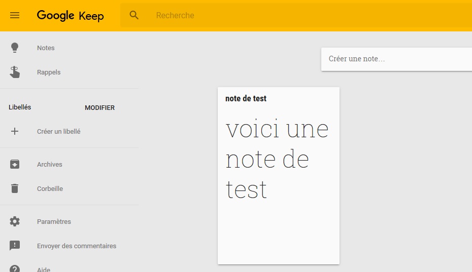 google keep