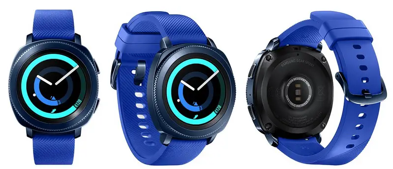 samsung gear sport bleue