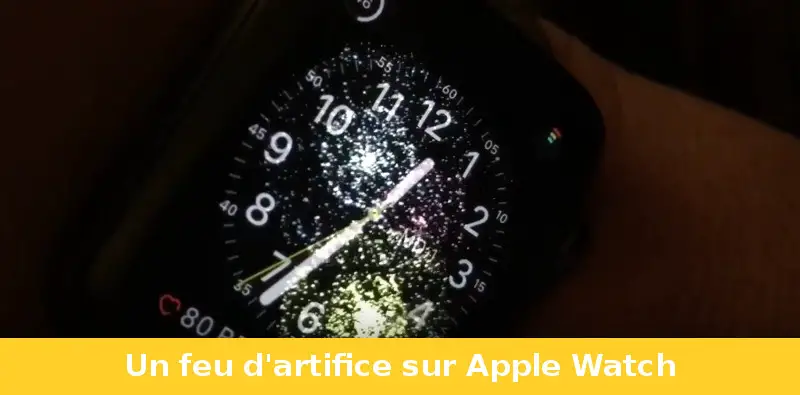 apple watch feu d'artifice