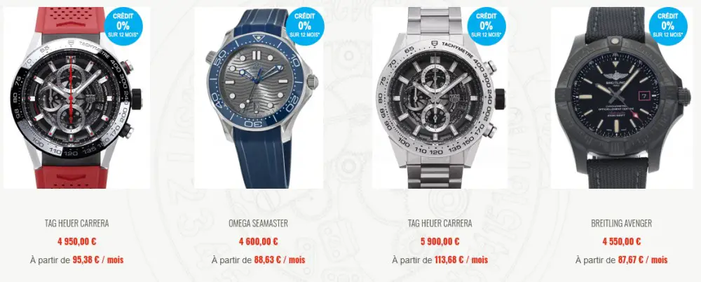 leasing de montres de luxe