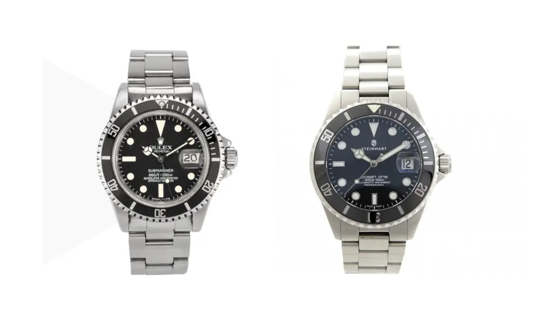 comparaison Rolex et Steinhart