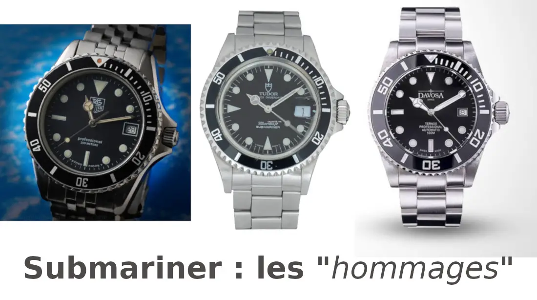 submariner montre hommage